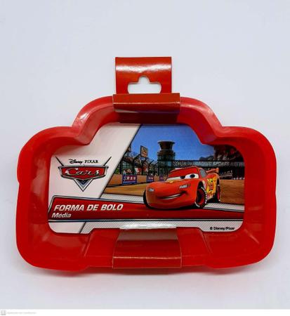 Forma de Silicone Mini Bolo Carros Mcqueen Disney 11x8cm 1757 Top