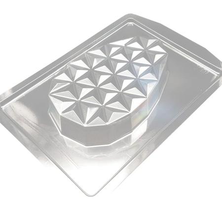 Imagem de Forma de Silicone Ovo Diamantado Plano - 10cm x 15,5cm
