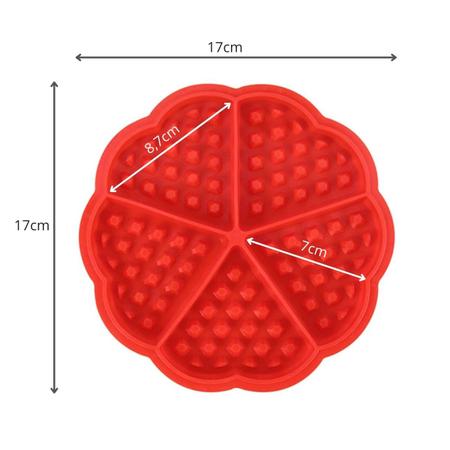 Imagem de Forma De Silicone Para Waffle Air Fryer C/ Mini Mixer Portátil