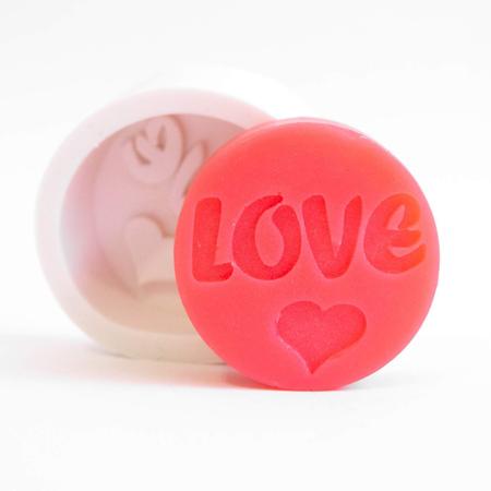 Imagem de Forma de Silicone Redonda Love Ib-1717