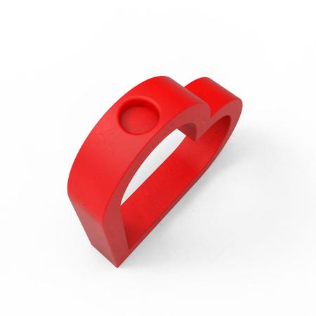 Imagem de Forma de Silicone Vazo Coração Vazado com Furo para Tubo