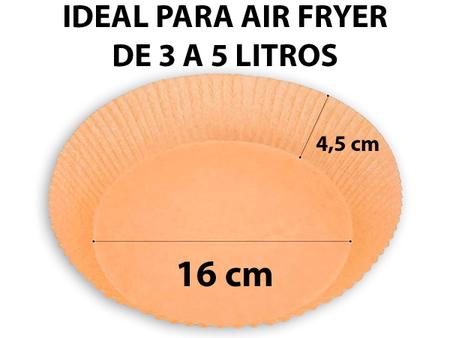Imagem de Forma Descartável para Air Fryer 16cm 50un