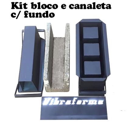 Imagem de Forma Manual De Fazer Fabricar Blocos, Canaleta De 15