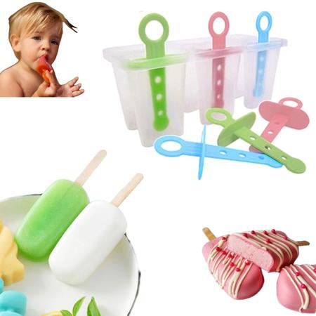 Formas De Silicone Para Geladinho E Sorvete Comtac Kids 4095