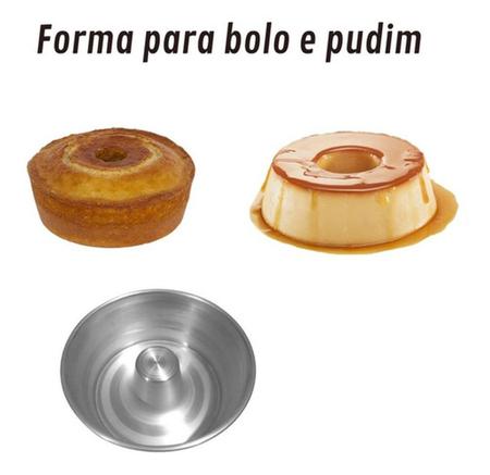 Forma de bolo padaria / Pudim Nº16 (1,02 litros) - Alumínios Ceará
