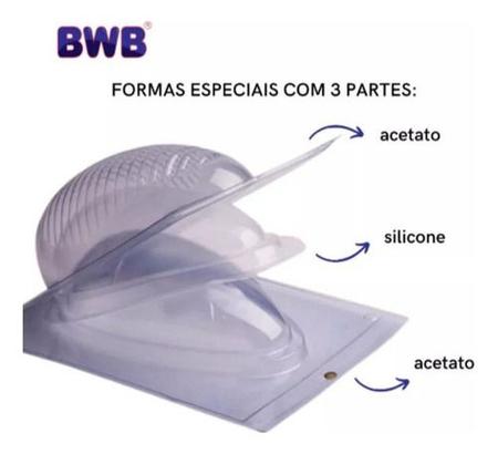 Imagem de Forma Ovo Liso 50g Bwb Ovo De Páscoa 10 Cavidades 