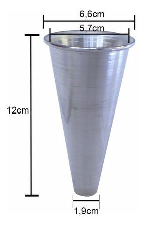 Imagem de Forma Para Pizza Cone 12cm Alumínio 12 Pizzas Gastrobel