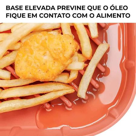 Forma Quadrada de Silicone P/ Airfryer Vermelho 20x20xA7cm - Lyor Imagem de Forma Quadrada de Silicone P/ Airfryer Vermelho 20x20xA7cm - Lyor