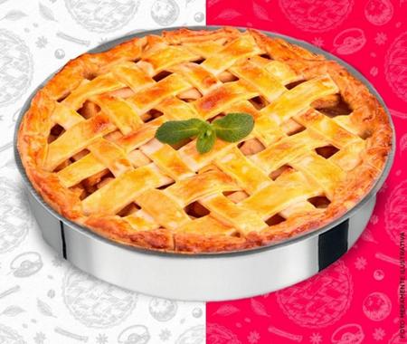 Forma redonda torta 25cm alumínio reforçado - Lima Formas Imagem de Forma redonda torta 25cm alumínio reforçado