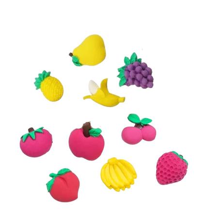 Imagem de Forma Silicone Frutas Morango Uva Maça Confeitaria Biscuit