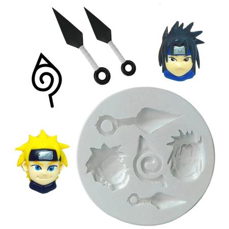 Molde de Silicone Naruto Rosto Kakashi no Shoptime