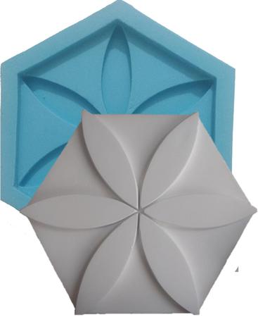 Imagem de Forma Silicone Revestimento 3D - 17 - Mini Flor 14x10