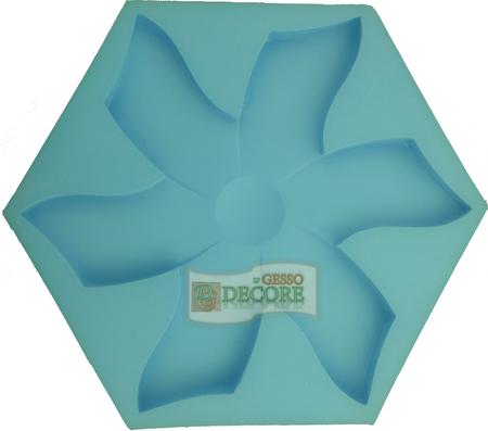 Imagem de Forma Silicone Revestimento 3D - 47 - Flor de Jasmim 35x35