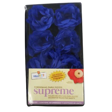 Imagem de Forminha para Doces Finos Azul Royal Supreme - 40 Un