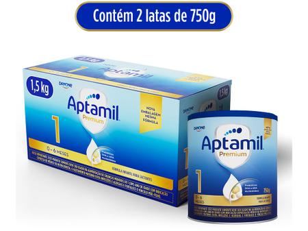 Imagem de Fórmula Infantil Aptabox Premium 1 Sabor Original Aptamil 800g Cada 2 Unidades
