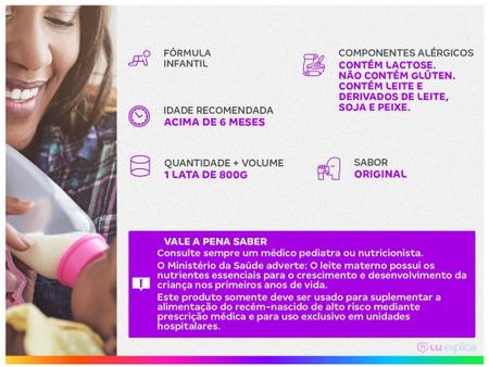 Imagem de Fórmula Infantil Aptamil Original Premium+ 2 - 800g