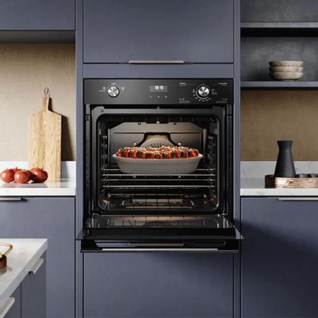 Imagem de Forno a Gás 80L de Embutir Convecção PerfectCook360 Grill Electrolux Preto 220V