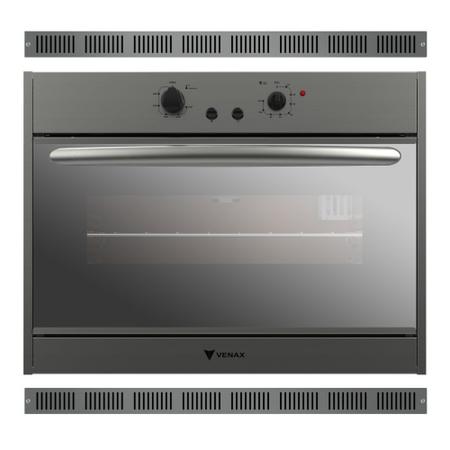 Forno à Gás GLP de Embutir Venax Cristallo Inox 90 Litros - Acompanha  Grades de Ventilação - Forno a Gás - Magazine Luiza