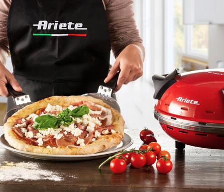 Imagem de Forno de Pizza e Massas Ariete Elétrico Portátil Smart Vermelha 1200W