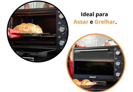 Forno Eletrico 45l Amvox Afr 4500 Inox 220v