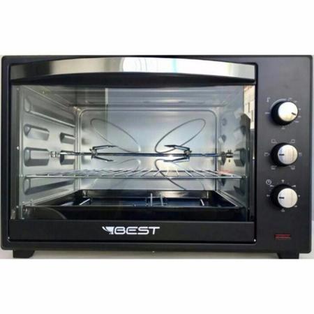 Imagem de Forno Elétrico Best 60 Litros Plus Com Espeto Giratório Preto/Branco 1800W 220V