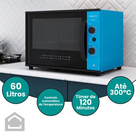 Imagem de Forno Elétrico De Bancada Blue Fogatti 60 Litros Top60