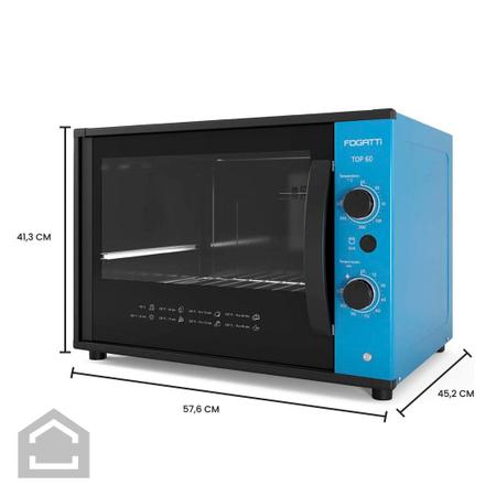 Imagem de Forno Elétrico De Bancada Blue Fogatti 60 Litros Top60