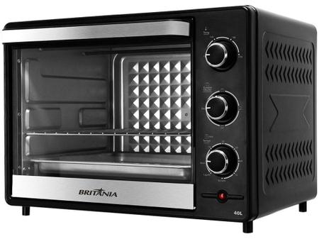 Forno Elétrico de Bancada Britânia com Dourador - 40L Preto BFE45PI - Forno  Elétrico - Magazine Luiza