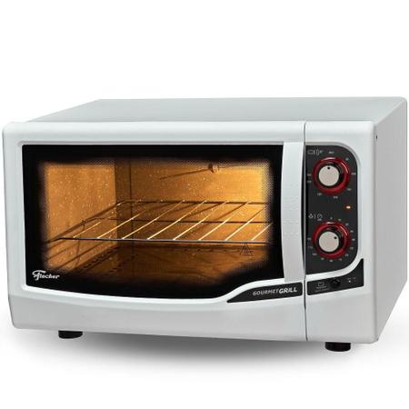 Imagem de Forno eletrico de bancada fischer gourmet grill g ii branco gii 44l 220v (9741-79180)