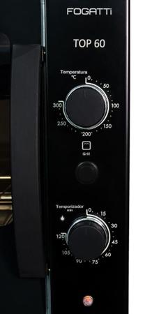 Imagem de Forno Elétrico De Bancada Fogatti Top 60 60L Preto