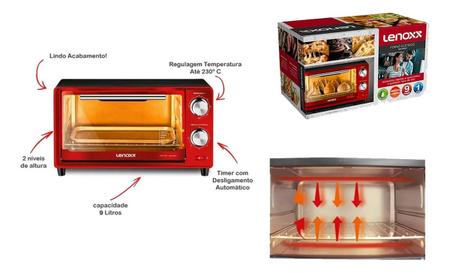 Imagem de Forno Elétrico De Bancada Gourmet 36 litros Lenoxx 127V