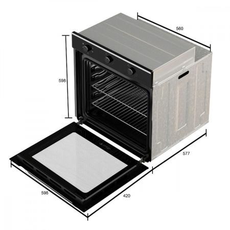 Imagem de Forno Elétrico de Embutir Mueller MFE0184G1 84L