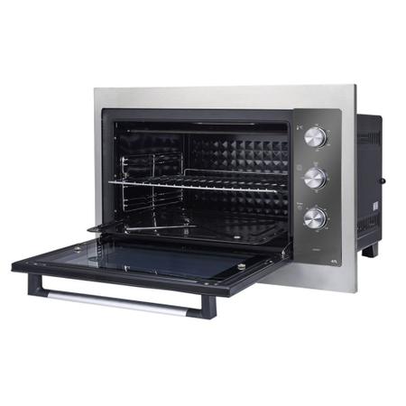 Imagem de Forno Elétrico de Embutir Philco PFE47E Preto Espelhado Dupla Resistência 47L 127v