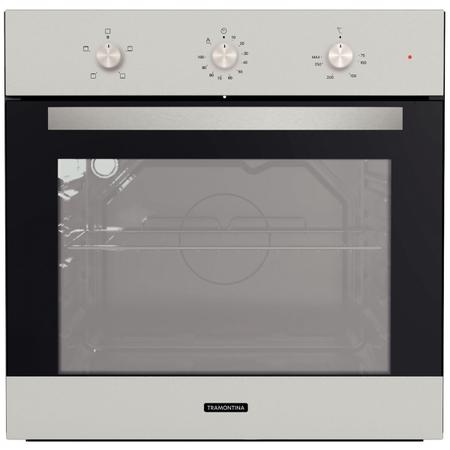 Imagem de Forno Elétrico de Embutir Tramontina Inox Basic 60 F4 em Aço Inox 4 Funções 71 L