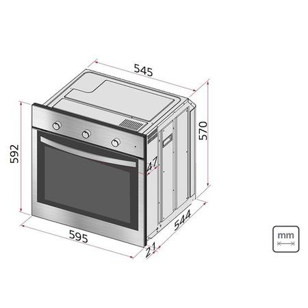 Forno Elétrico de Embutir New Inox Cook 60 F7 Elétrico 220v Tramontina, Condec Premium - Material de Construção e Acabamentos