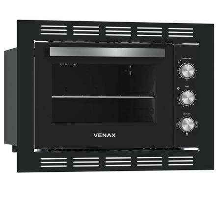 Imagem de Forno Elétrico de Embutir Venax Grand Gourmet Preto 45L 