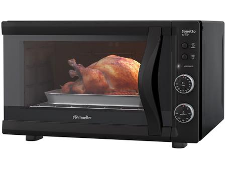 Imagem de Forno Elétrico Mueller Preto 44L com Grill e Timer