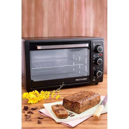 Imagem de Forno Elétrico Multilaser 46 Litros 1500W Temporizador CE025 Preto 127V