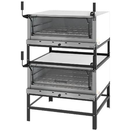 Imagem de Forno Lastro a Gás 95cm Duplo Gastromaq Inox FLGD950PGG2