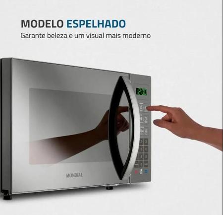 Imagem de Forno Micro-ondas Mondial 34L MO-02-34-E Espelhado Moderno