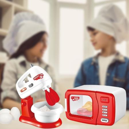 Imagem de Forno Microondas Cozinha Infantil de Brinquedo Com Luz E Som