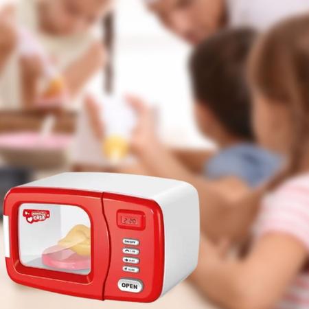 Imagem de Forno Microondas Cozinha Infantil de Brinquedo Com Luz E Som