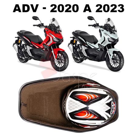Forração Honda ADV 150 Baú Acessório Forro Marrom Scooter - Jaspe Ateliê Imagem de Forração Honda ADV 150 Baú Acessório Forro Marrom Scooter