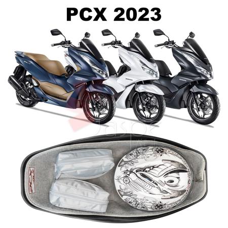 Imagem de Forração Honda Pcx Dlx 2023 Acessório Forro Premium Cinza