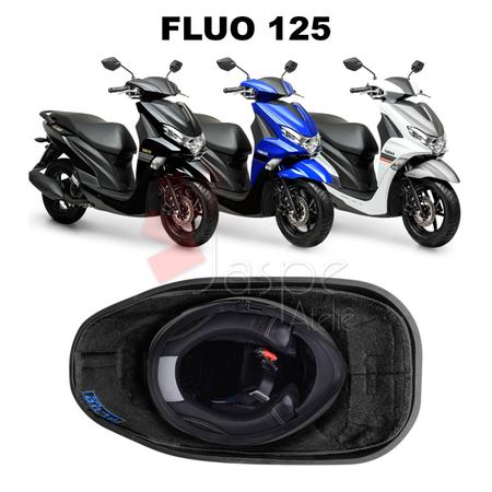 Forração Yamaha Fluo 125 Baú Forro Preto Scooter Acessório - Jaspe Ateliê Imagem de Forração Yamaha Fluo 125 Baú Forro Preto Scooter Acessório