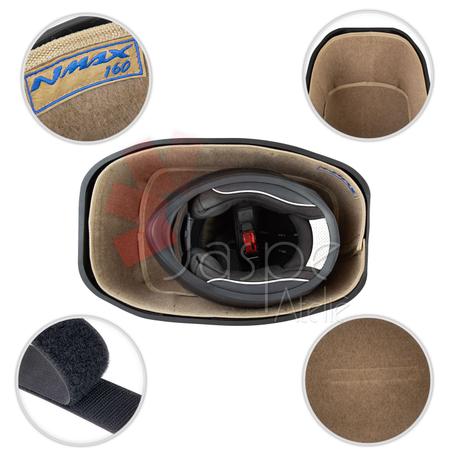 Forração Yamaha Nmax Baú Forro Acessório Scooter Bege - Jaspe Ateliê Imagem de Forração Yamaha Nmax Baú Forro Acessório Scooter Bege