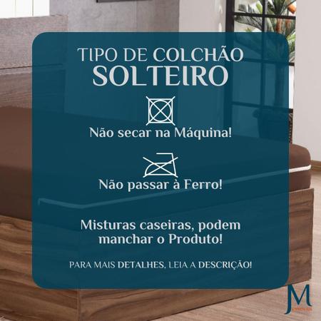 Imagem de Forro de Cama Solteiro Box Capa Colchao em Malha com Zíper Luxo e Praticidade