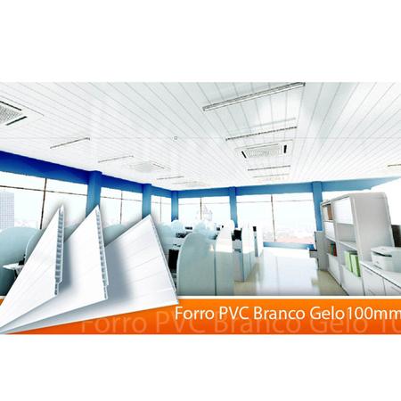 Forro de PVC Polifort 8mm x 20cm x 3m (m²) Branco Gelo Imagem de Forro de PVC Polifort 8mm x 20cm x 3m (m²) Branco Gelo