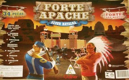 Imagem de Forte Apache Super Batalha 34 Pç Brinquedos Antigos Gulliver
