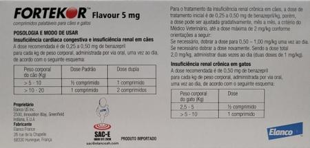 Imagem de Fortekor Flavour 5 mg 28 comprimidos Elanco